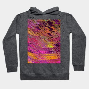 abstract waves bright color Hoodie